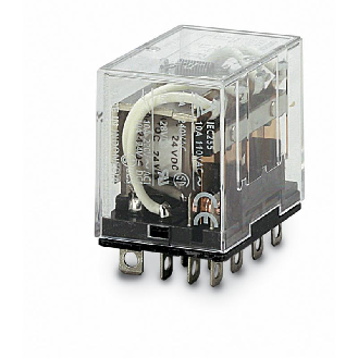 Relais 4PDT 10A-250VAC, Led, BT, 24DC-Lire la description