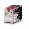 Relais 4PDT 5A-250VAC, Ind. méca., Led, BT, 220-240AC