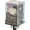 Relais 3PDT 10A-250VAC, Ind. méca., BT, 24DC