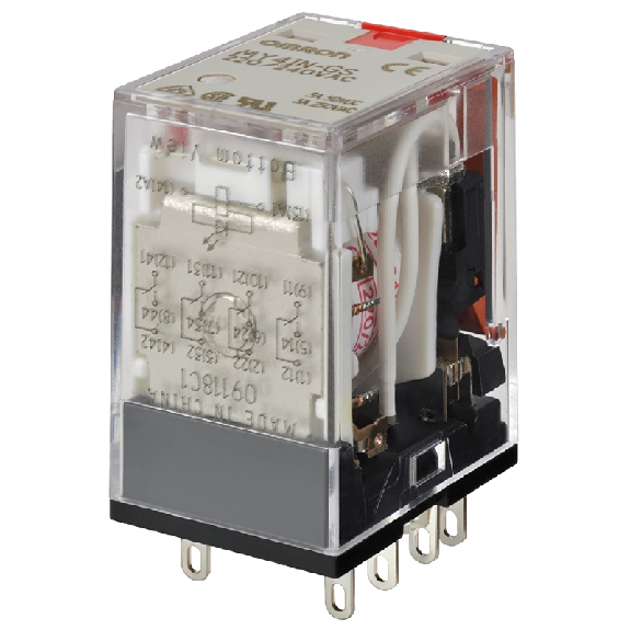Relais 14 broches, 4PDT, 6A, Ind. méca., Led, BT, 220/240VAC-Leggi tutto