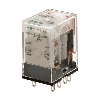 Relais 8 broches, DPDT, 7A, Ind. méca., Led, 24VDC