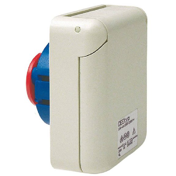 Socle de tableau Mondo compact, sortie droite 3x 16A, 400V IP44-Lire la description