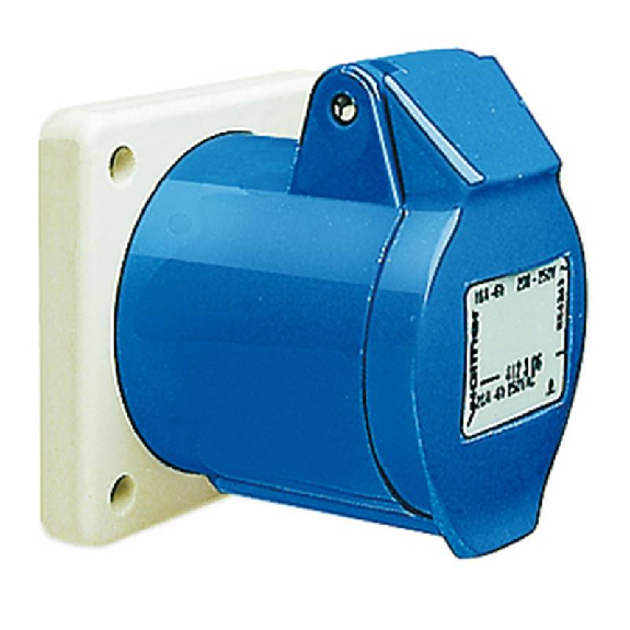 Socle de tableau, sortie droite 3x 16A, 230V IP44-Lire la description