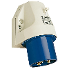 Socle de connecteur saillie, 1 entrée verticale 3x 16A, 230V IP44