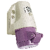 Socle saillie, 1 entrée verticale 2x 32A, 24V IP44