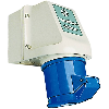 Socle saillie, haut:2xM20/25, bas:2xM20/25, 3x 32A, 110V IP44