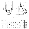 Socle saillie, 1 entrée verticale 3x 16A, 24V IP44