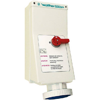 Socle saillie 3x125A interruptible avec double verrouillage-Lire la description
