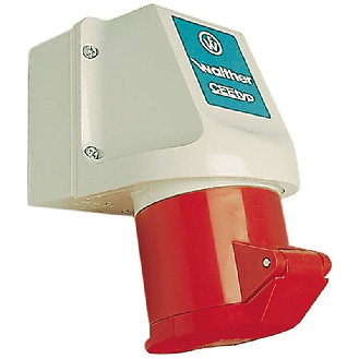 Socle saillie contacts nickelés 5x 32A, 400V IP44-Lire la description