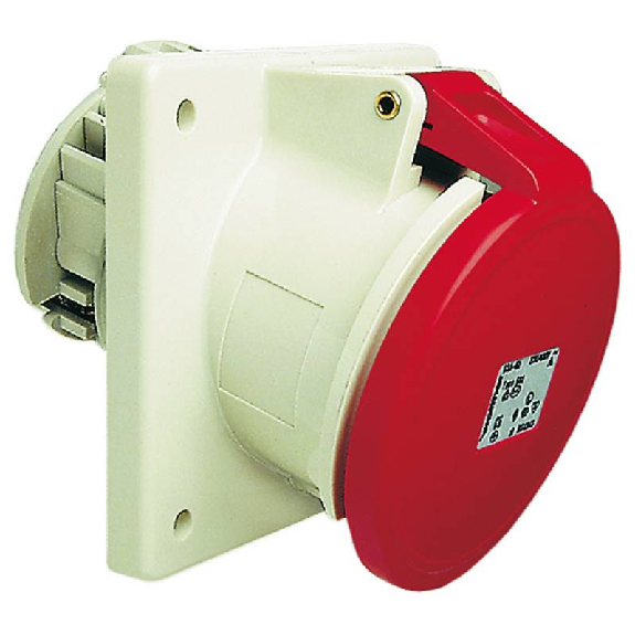 Socle de tableau, sortie inclinée 10°, sans pilote 5x 63A, 230V IP44 Socle de tableau, sortie inclinée 10°, sans pilote 5x 63A, 230V IP44-Lire la description