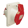 Socle de tableau, sortie inclinée 10° 4x 16A, 480V IP44