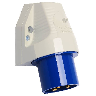 Socle de connecteur saillie, 1 entrée verticale 3x 32A, 110V IP44-Lire la description