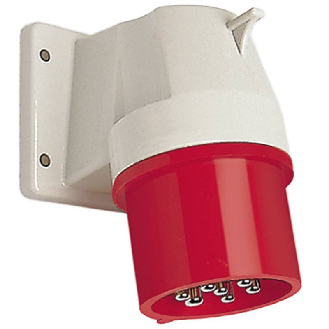 Socle de connecteur coudé 7x 32A 400V IP44-Lire la description