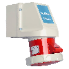 Socle saillie, haut:2xM20/25, bas:2xM20/25 3x 32A, 230V IP67