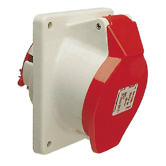Socle de tableau, sortie inclinée 10°, 3x 32A, 400V IP44-Lire la description
