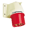 Socle de connecteur avec inverseur de phases 5x 32A, 400V IP44