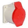 Socle de tableau, sortie droite 5x 16A, 400V IP44