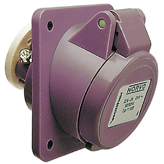 Socle de tableau, sortie inclinée 10° plastron 68x62 2x 32A, 24V IP44 Socle de tableau, sortie inclinée 10° plastron 68x62 2x 32A, 24V IP44-Lire la description