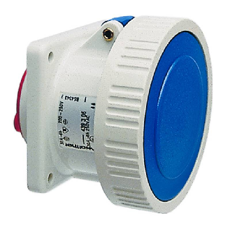 Socle de tableau, sortie droite, sans pilote 3x 63A, 110V IP67-Lire la description