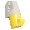 Socle saillie, 1 entrée verticale, 3x 16A, 110V IP44
