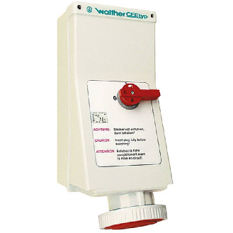 Socle saillie 5x125A interruptible avec double verrouillage-Lire la description