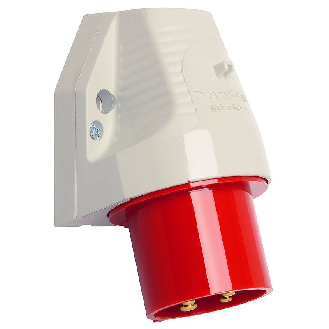 Socle de connecteur saillie, 1 entrée verticale 4x 32A, 230V IP44-Lire la description