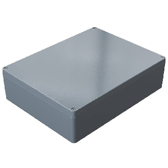 Coffret Alu std, IP66, RAL 7001, 313x404x111mm (HxLxP)-Lire la description