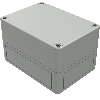 Boîtier, Thermoplastique PS, IP66, RAL 7035, 94 x 130 x 81 mm
