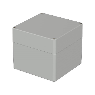 Boîtier, ABS, IP66, Gris clair, 122 x 120 x 105 mm-Lire la description