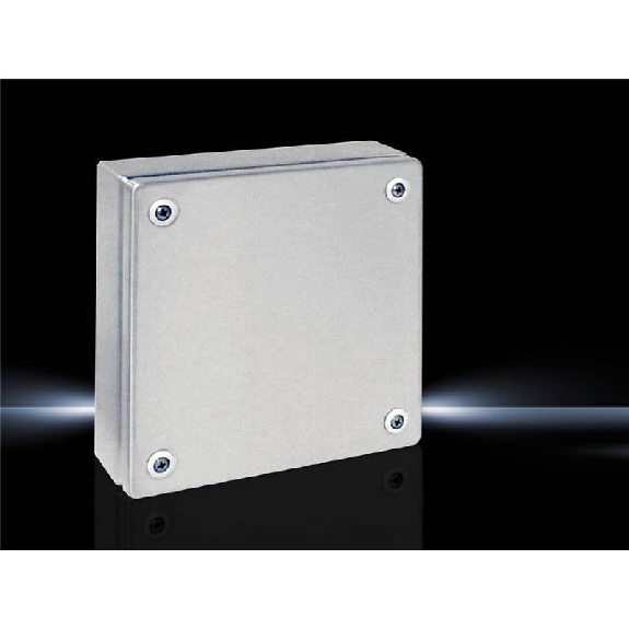 Coffret en acier inoxydable 200x200x80mm Coffret en acier inoxydable 200x200x80mm-Lire la description