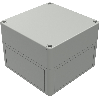 Boîtier, Thermoplastique PS, IP66, RAL 7035, 130 x 130 x 99 mm