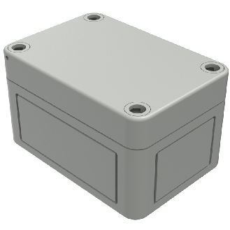Boîtier, Thermoplastique PS, IP66, RAL 7035, 65 x 94 x 57 mm-Lire la description