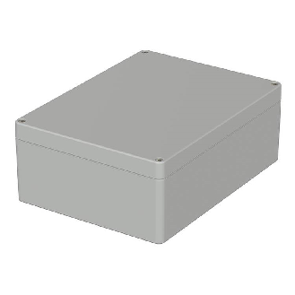 Boîtier, polycarbonate, IP65, Gris clair, 200 x 150 x 75 mm-Lire la description