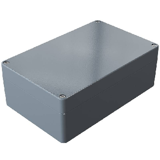 Coffret Alu std, IP66, RAL 7001, 180x280x101mm (HxLxP)-Lire la description
