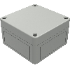 Boîtier, Thermoplastique PS, IP66, RAL 7035, 94 x 94 x 57 mm