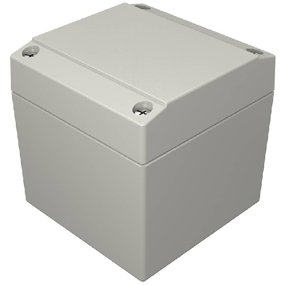 Coffret Aluform, IP66, RAL 7038, 80 x 80 x 81 mm (HxLxP)-Lire la description