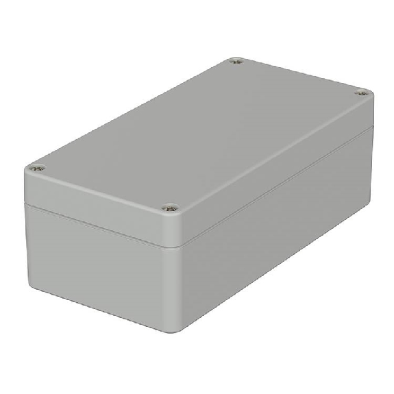 Boîtier, polycarbonate, IP66, Gris clair, 160 x 80 x 55 mm-Lire la description