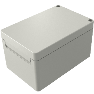 Coffret Polyester porte pleine, IP66, RAL 7038, 200 x 300 x 170 mm-Lire la description