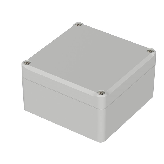 Boîtier, ABS, IP65, Gris clair, 100 x 100 x 57 mm-Lire la description