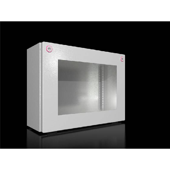 Coffret Bus-KX-acier-L400H300P155-IP65-vitre dans le couvercle Coffret Bus-KX-acier-L400H300P155-IP65-vitre dans le couvercle-Lire la description