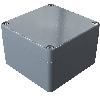 Coffret Alu std, IP66, RAL 7001, 120x122x81mm (HxLxP)