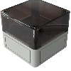 Boîtier, Thermoplastique PS, IP66, RAL 7035, 94 x 94 x 81 mm