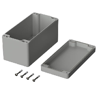 Boîtier, ABS, IP66, Gris clair, 160 x 80 x 85 mm-Lire la description