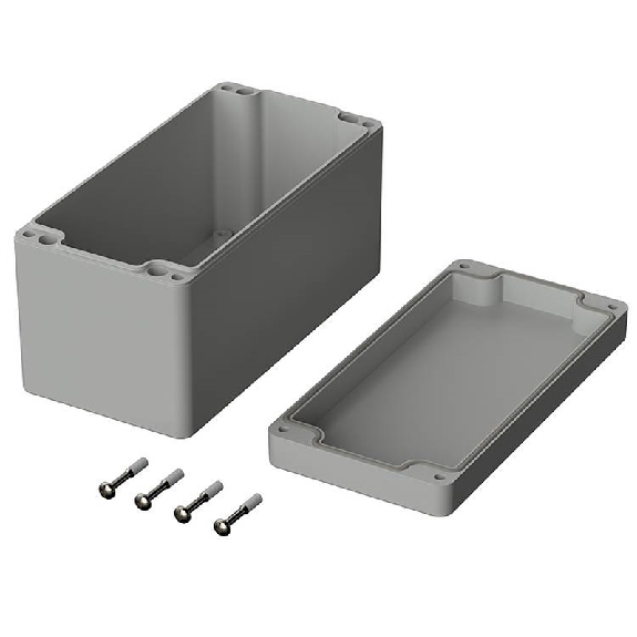 Boîtier, ABS, IP66, Gris clair, 160 x 80 x 85 mm Boîtier, ABS, IP66, Gris clair, 160 x 80 x 85 mm-Lire la description