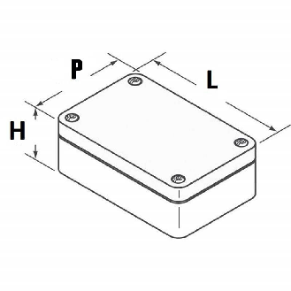 Coffret Polyester std, IP66, RAL 7000, 250x255x161mm (HxLxP)-Lire la description