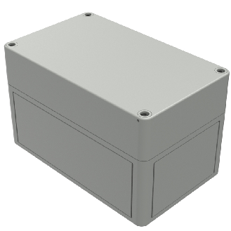 Boîtier, Thermoplastique PS, IP66, RAL 7035, 110 x 180 x 111 mm-Lire la description