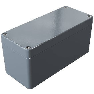 Coffret Alu std, IP66, RAL 7001, 230x100x111mm (HxLxP)-Lire la description