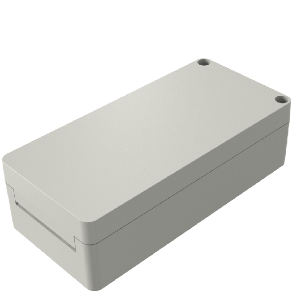 Coffret Polyester porte pleine, IP66, RAL 7038, 160 x 340 x 100 mm-Lire la description