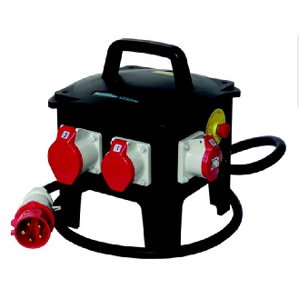 Coffret d'étage en caoutchouc avec prises CEE et alimentation 32A-Lire la description