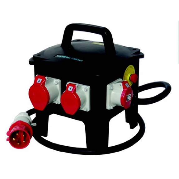 Coffret d'étage caoutchouc, 3NF+CEE 4x16+5x16+5x32A+AU - alim 5x32A Coffret d'étage caoutchouc, 3NF+CEE 4x16+5x16+5x32A+AU - alim 5x32A-Lire la description